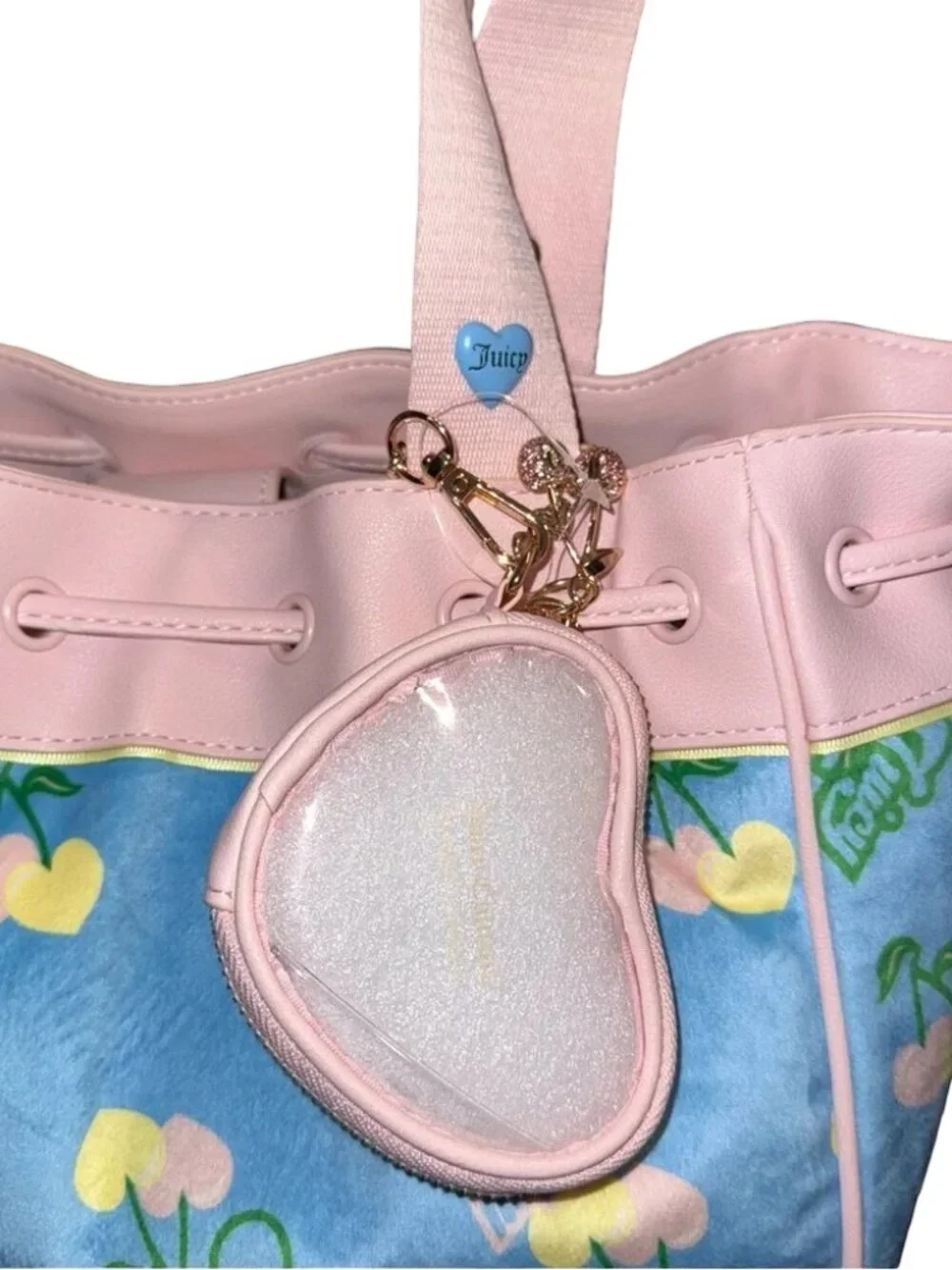 Juicy Couture Exclusive Blue Gleam Retro Juicy Cherry Gelato Daydreamer Tote